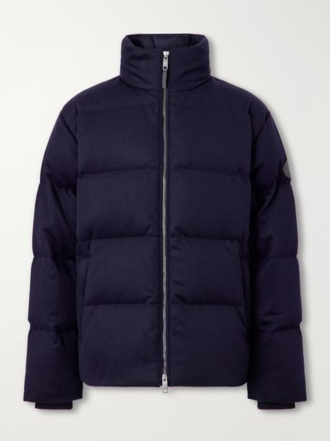 Burberry Logo-Appliqué Quilted Cashmere Down Jacket