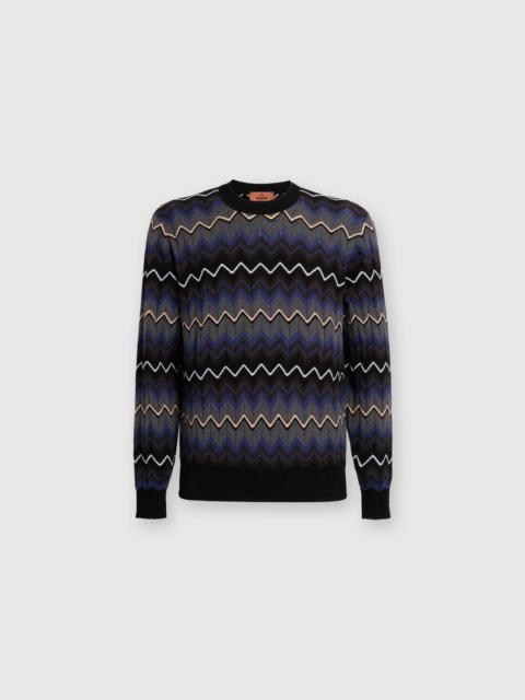 Missoni Zigzag wool and cotton crewneck pullover