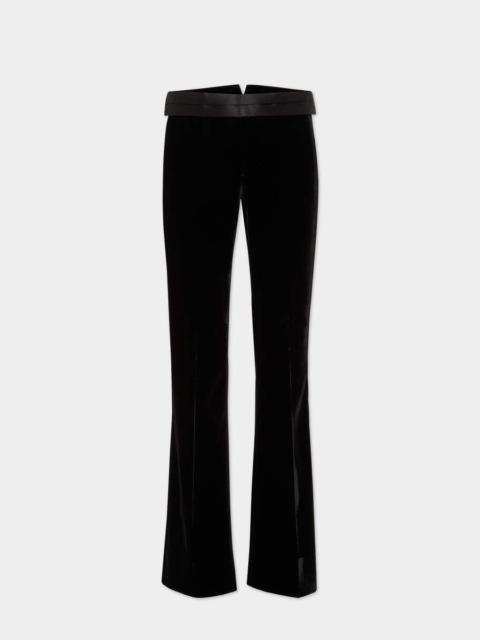 DSQUARED2 VELVET CHIC TAILORED BOB TROUSERS