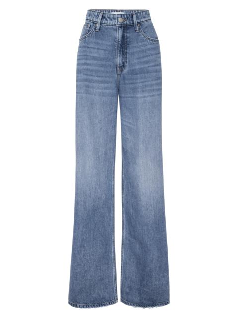 GOOD AMERICAN Women's Weightless Good Standard Ease Wide-Leg Jeans - Indigo