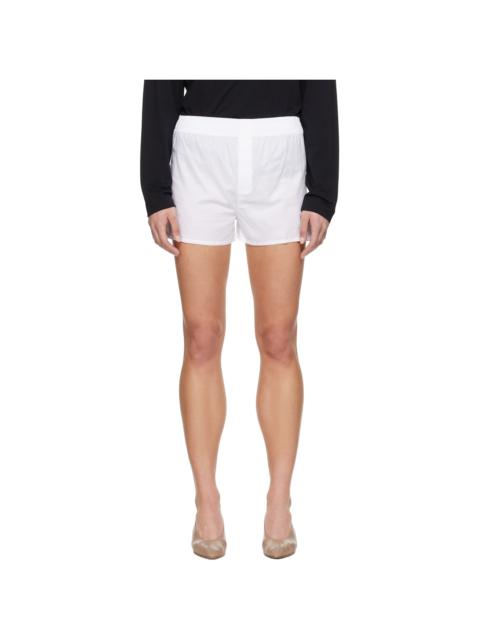 AMI Paris White Cotton Ami de Coeur Boxers