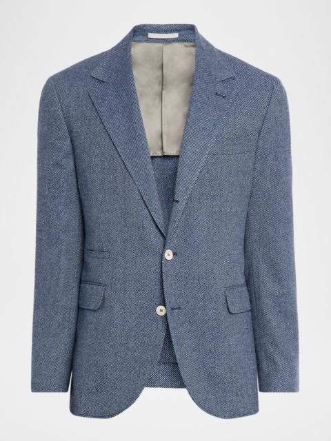 Brunello Cucinelli Men's Cavallery Twill Single-Breasted Sport Coat