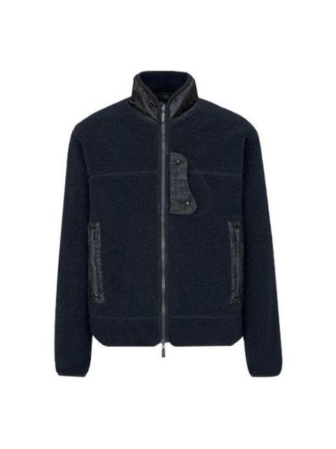 Dior DIOR SS21 Logo Print Casual Hooded Sweatshirt For Men Blue 113J405A0678_C585