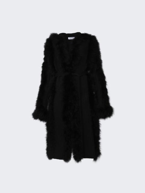THE ATTICO Long Coat Black