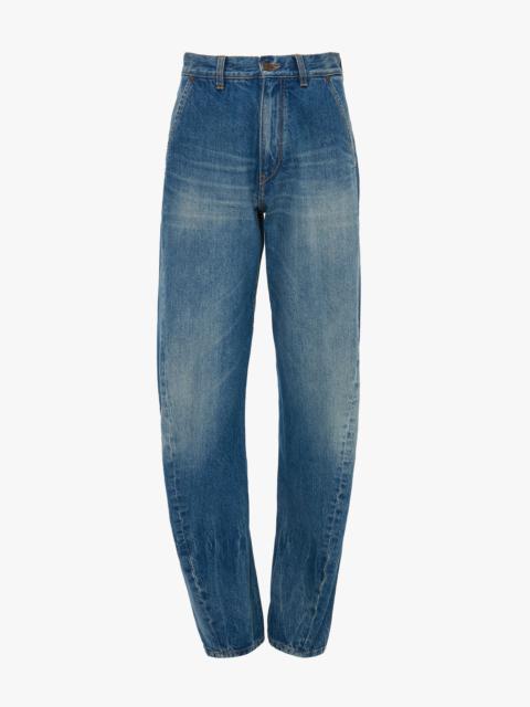 Victoria Beckham Twisted Slouch Jean In Vintage Wash