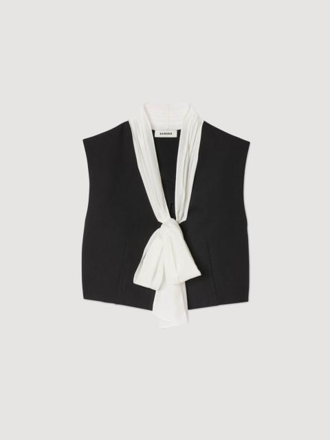 Sandro BOW NECK CROP TOP