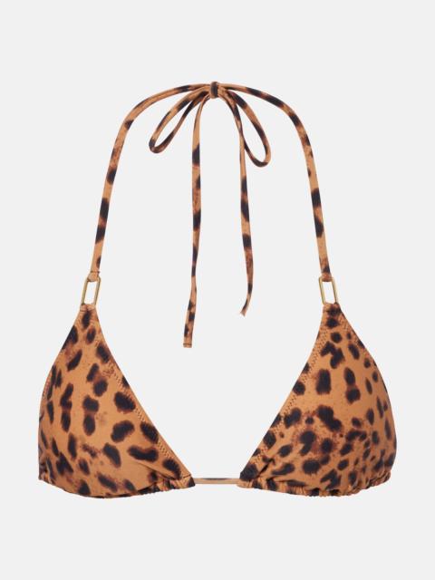 MELISSA ODABASH Cancun leopard-print bikini top