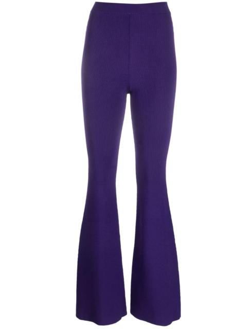 Stella McCartney ribbed-knit flared trousers