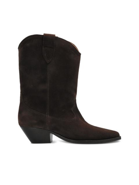 Isabel Marant 40mm Duerto pointed-toe suede cowboy boots