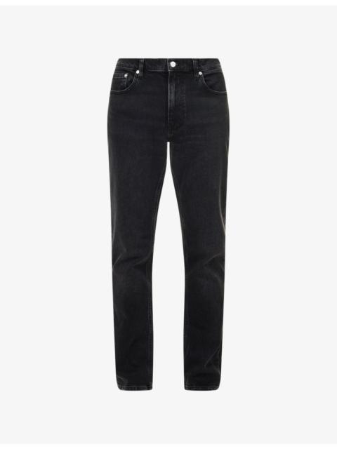 FRAME The Modern Straight-Leg Faded-Was Denim Jeans