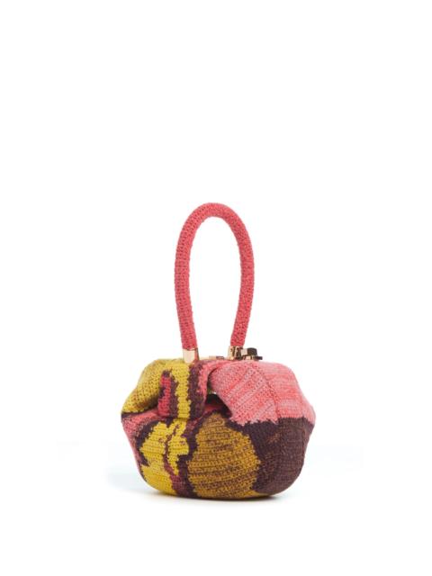 GABRIELA HEARST Demi Bag in Earth Multi Crochet Cashmere
