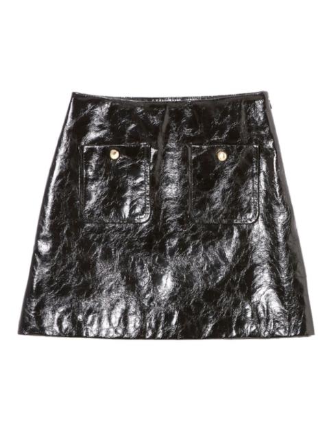 Claudie Pierlot pocket-detail leather skirt