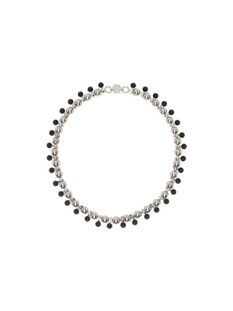 Silver & Black 4G Necklace