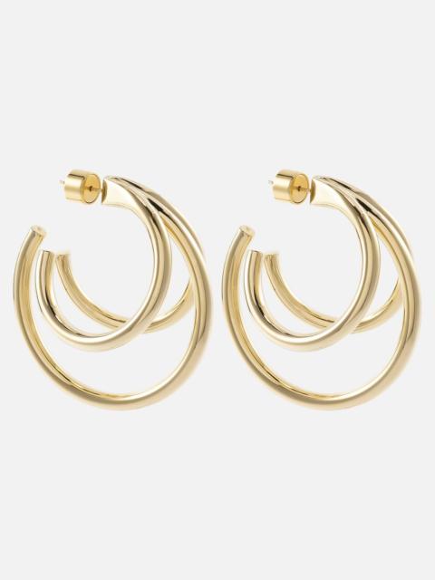 JENNIFER FISHER Triple Baby 14kt gold hoop earrings