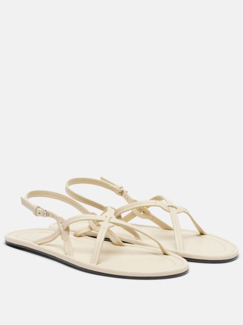 The Row Malick Strap leather sandals