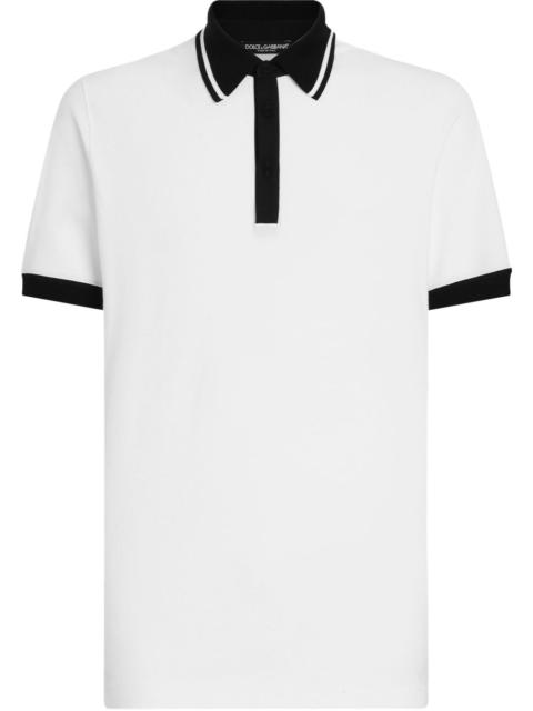 Dolce & Gabbana contrast-trim polo shirt