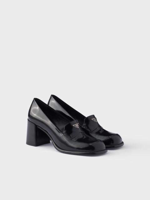 Prada Brushed leather loafers