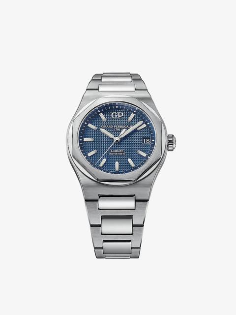 Girard-Perregaux 81010-11-431-11A Laureato stainless-steel automatic watch