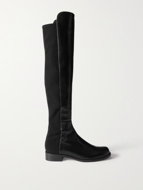 Stuart Weitzman 5050 Lift Leather And Stretch Over-the-knee Boots