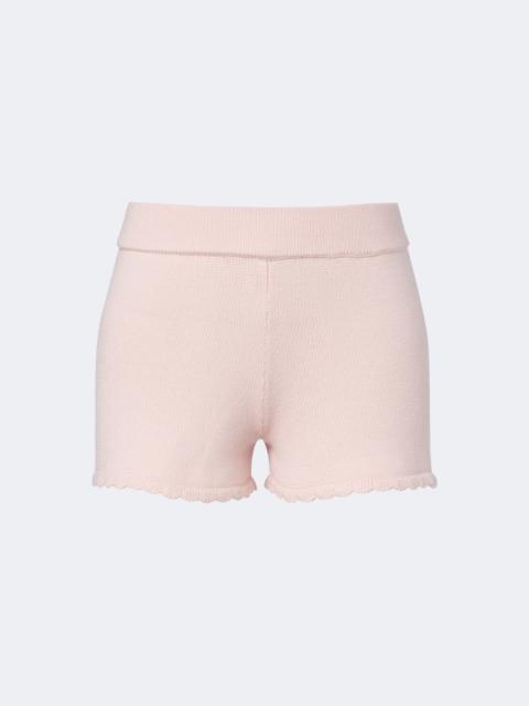 POSSE Maisie knitted wool shorts