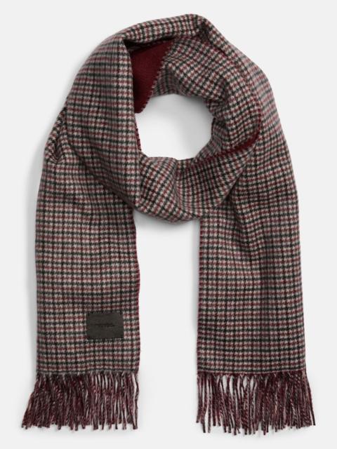 Vince Micro-Houndstooth Cashmere Scarf