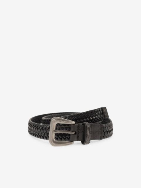 Brunello Cucinelli braided leather belt