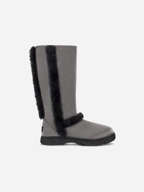UGG ® Women's Sunburst Tall Warm Sheepskin Boots in Grey/Black