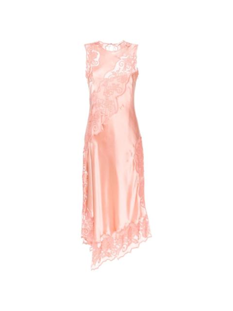 Kaia floral-lace silk maxi dress