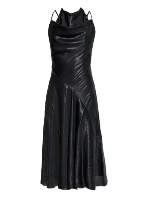 Diesel cowl-neck midi dress