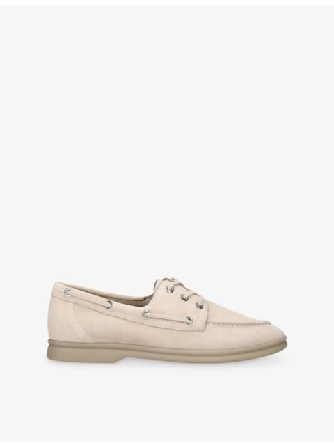 STEVE MADDEN Ports Suede Boat Shoes