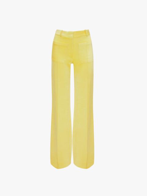 Victoria Beckham Alina Tailored Trouser In Sunflower