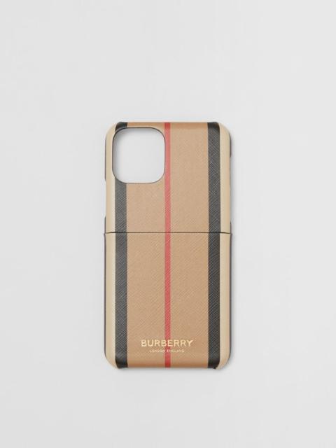 Burberry Icon Stripe E-canvas iPhone 11 Pro Case