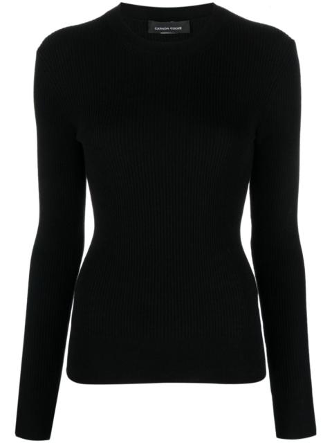 Georgian ribbed-knit wool jumper