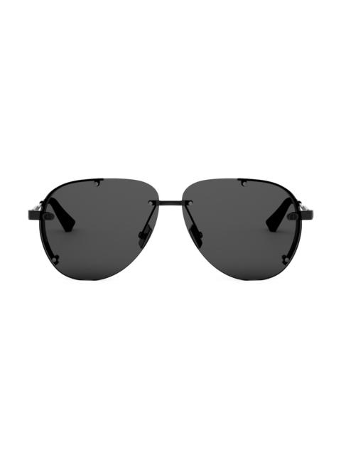 Dior Men's NeoDior A1U 61MM Pilot Sunglasses - Black Dark Grey