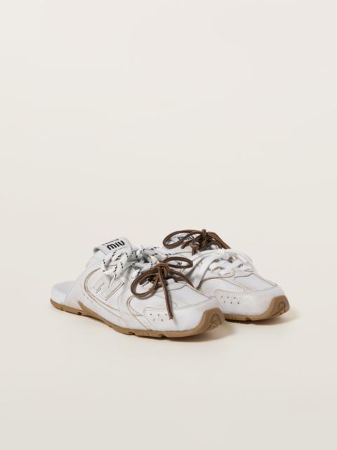 New Balance x Miu Miu bleached leather mules