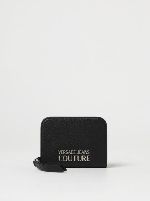 VERSACE JEANS COUTURE Versace Jeans Couture wallet in grained synthetic leather with logo