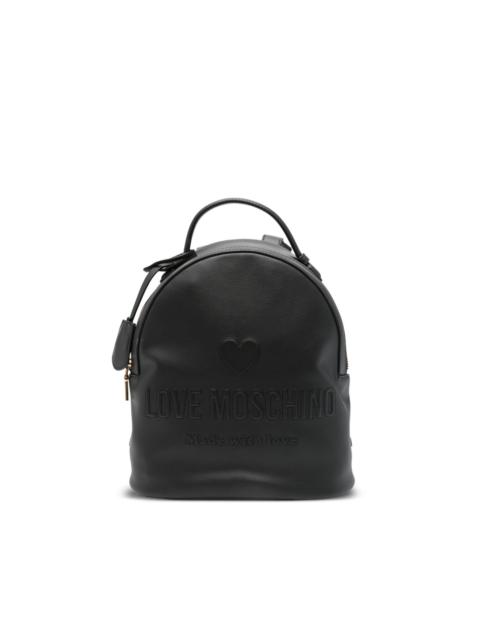 Moschino logo-embossed backpack