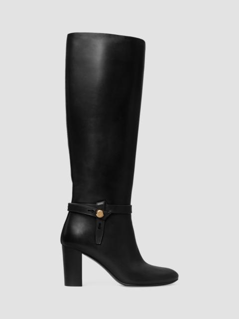 TORY BURCH Women's Romy 70MM Leather Knee-High Boots - Perfect Black