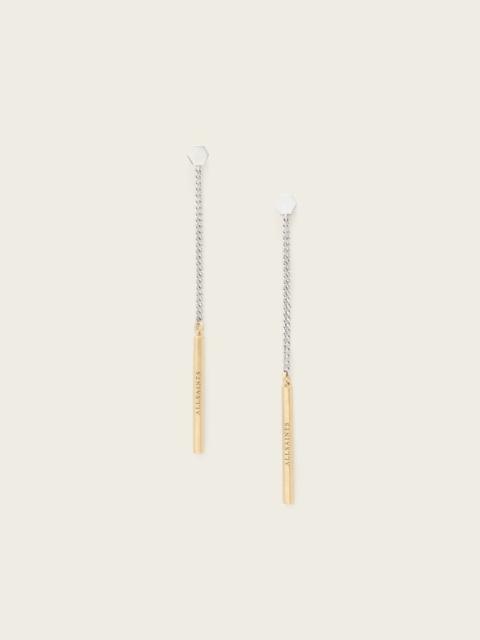 ALLSAINTS MAEVE LINEAR POST BACK EARRINGS