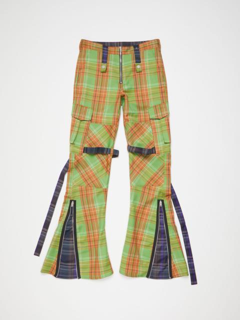 Cargo check trousers - Green/brown