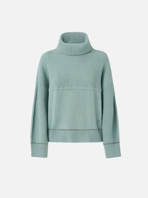 PINKO FINE WOOL AND CASHMERE TURTLENECK JUMPER