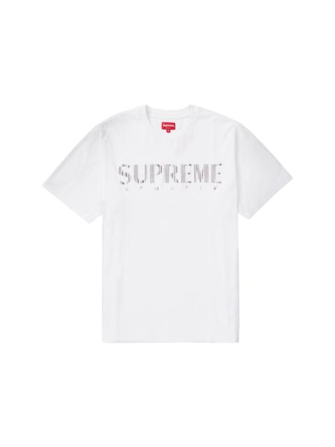 Supreme Gradient Logo Tee White