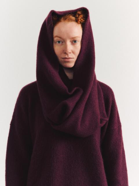 CASEY/CASEY SOFTY LOOP SCARF - WO CASH - PRUNE
