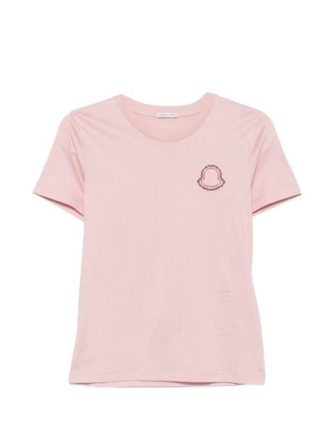 Moncler logo-embroidered T-shirt