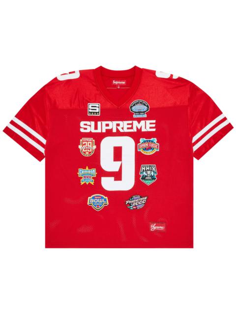 Supreme Championships Embroidered Football Jersey 'Red'