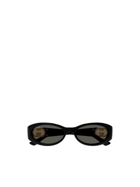 GUCCI GG1660S 타원형 구조 아세테이트 선글라스