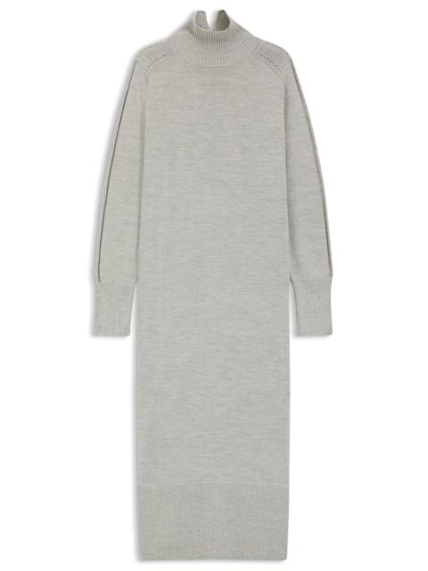 BOSS RELAXED-FIT KNITTED DRESS IN A VIRGIN-WOOL BLEND