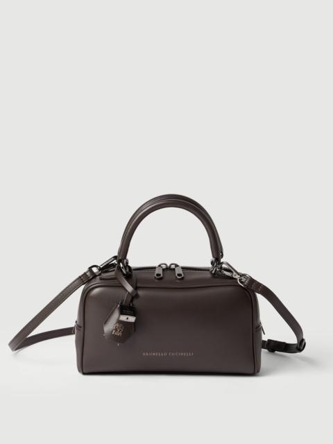 Brunello Cucinelli Explorer small Boston bag in glossy nappa leather