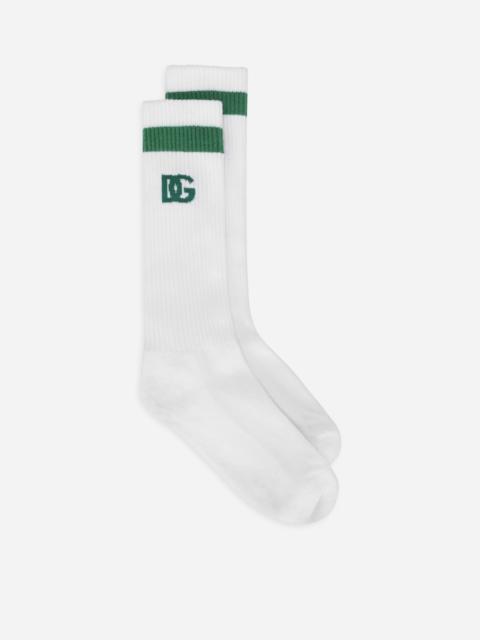 Dolce & Gabbana Ribbed socks with DG logo
