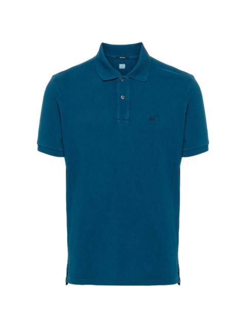 logo-embroidered cotton polo shirt